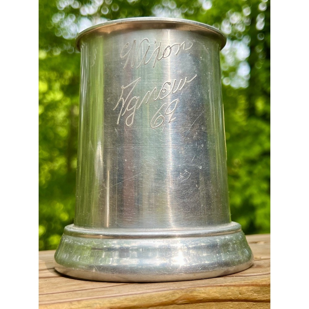 Tankard Nixon Agnew 1969 Presidential Inaugural Pewter Glass Bottom Stein Mug - Picture 9 of 16